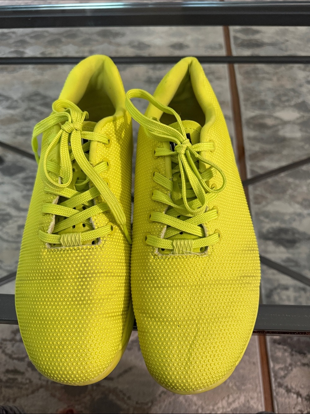 Men’s  Lightweight Knit Sneakers - Neon Yellow